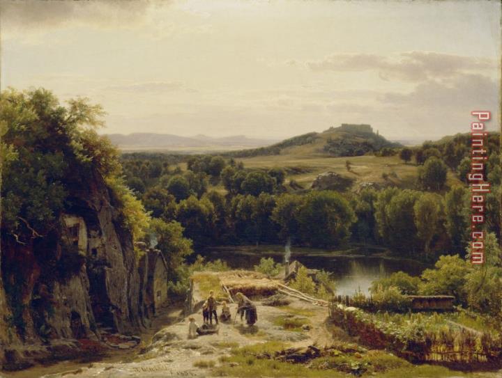 Thomas Worthington Whittredge Landscape in the Harz Mountains